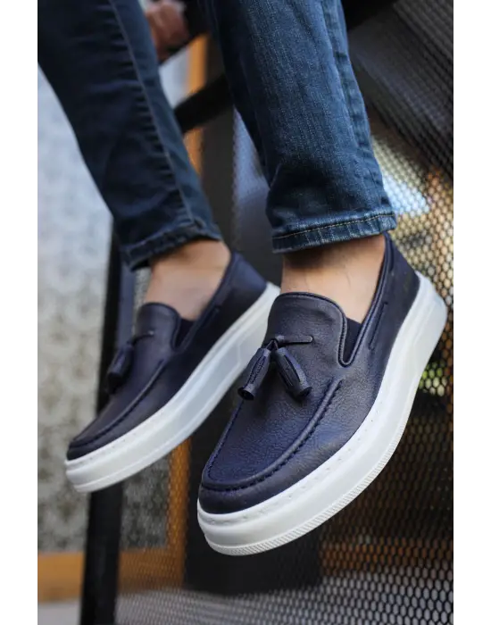 Trend Erkek Loafer Ayakkabı Lacivert