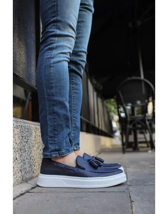 Trend Erkek Loafer Ayakkabı Lacivert