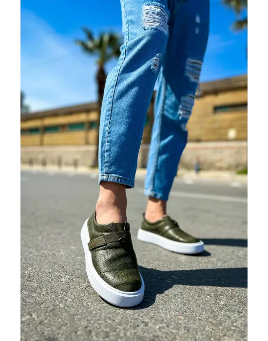 Omarı Modern Tarzda Haki Erkek Ayakkabı