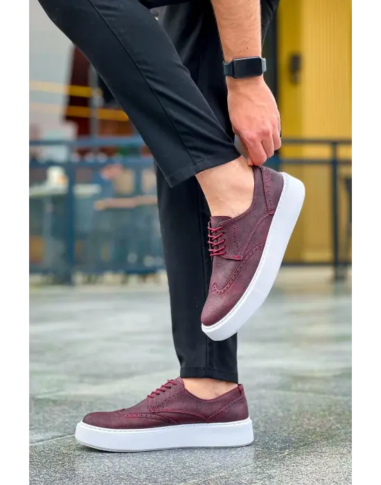 Trend Erkek Ayakkabı Bordo