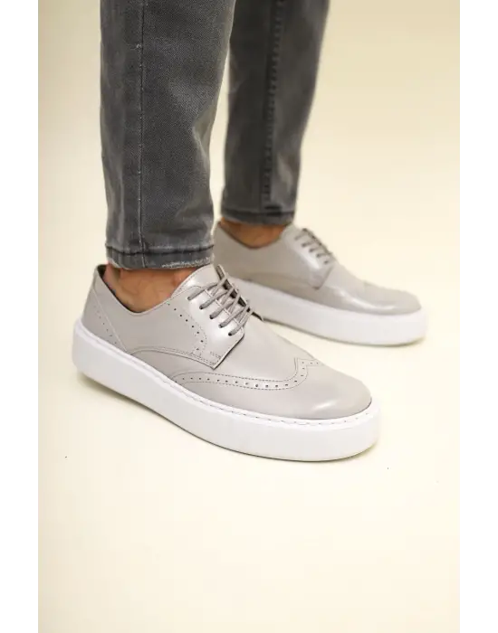 Omarı Modern ve Şık Erkek Ayakkabı BEJ