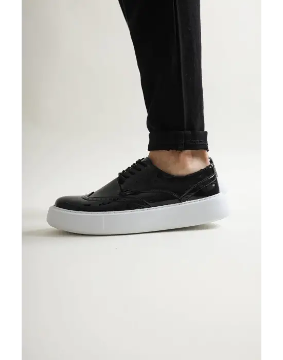 Omarı Siyah Erkek Ayakkabı - Özel Tasarım Değişken Stil