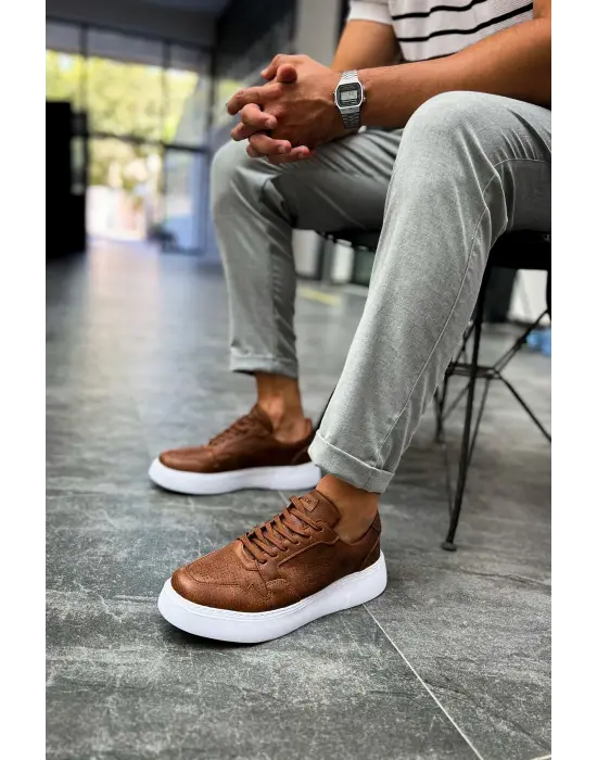 Modern Erkek Ayakkabı Taba