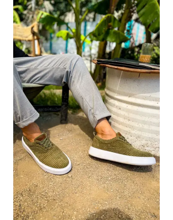 Omarı Sadelik ve Şıklıkta Sınırsız: Velluto Erkek Ayakkabı HAKI