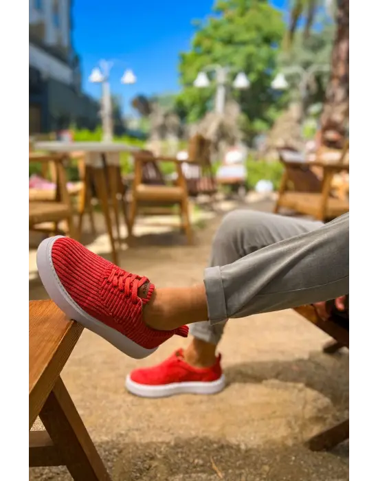 Kırmızı Velluto Erkek Ayakkabı