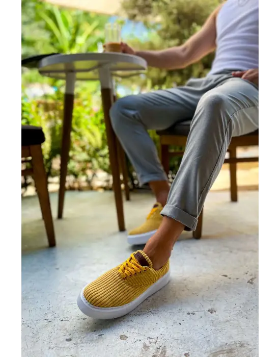 Omarı KBT Velluto Erkek Ayakkabı - Sarı Özel Tasarım