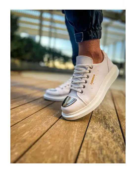 Modern Erkek Ayakkabı Beyaz