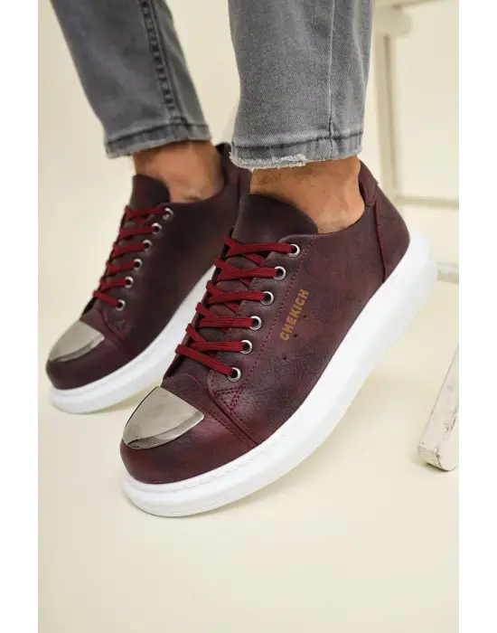 CH175 - CBT Mirror Erkek Ayakkabı BORDO