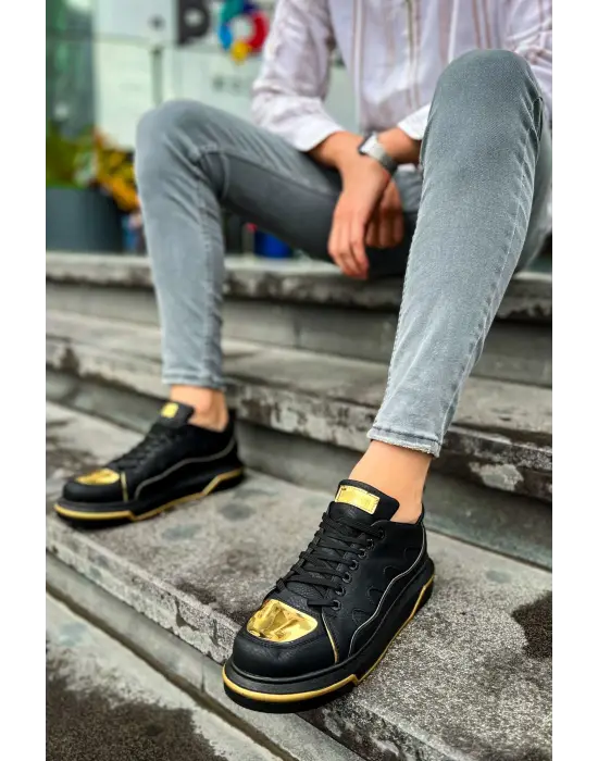 CH183 - CST Jet Setter Mirror  Erkek Ayakkabı SIYAH/ALTIN