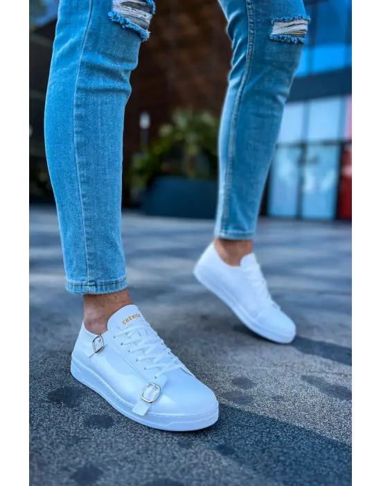 Çarpıcı Side Buckle Erkek Ayakkabı