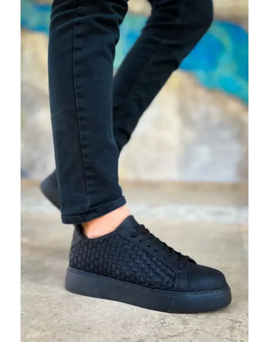 Omarı Şık Erkek Siyah Deri Ayakkabı