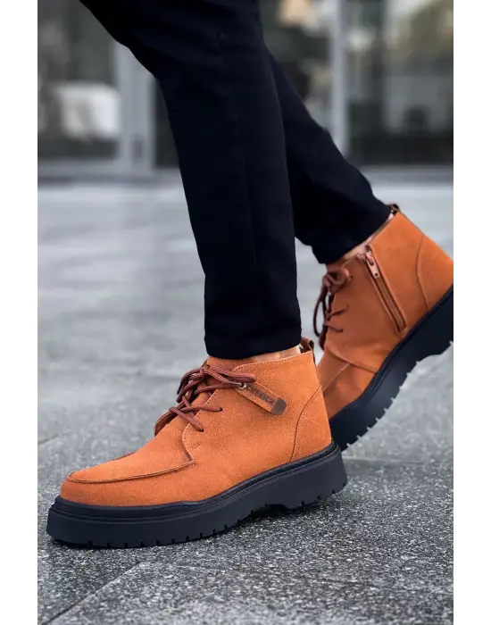 Omarı Süet Bryggen Erkek Bot Taba