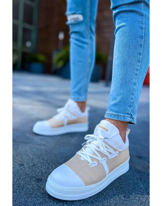 Omarı Modern CBT Laser Erkek Ayakkabı BEYAZ