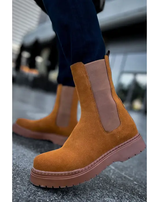 Modern Süet Erkek Bot