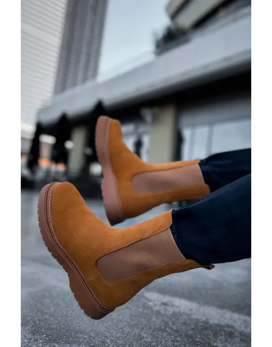 Modern Süet Erkek Bot