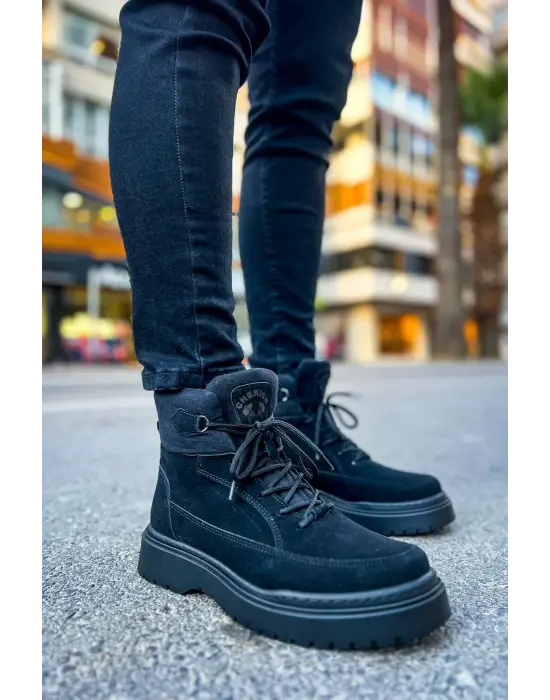 Omarı Hafif ve Dayanıklı Siyah Erkek Bot