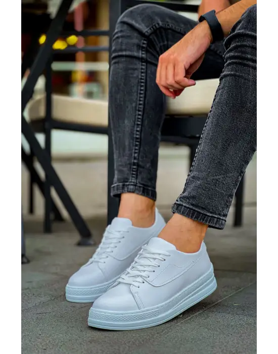 Omarı Hafif ve Konforlu Beyaz Erkek Ayakkabı