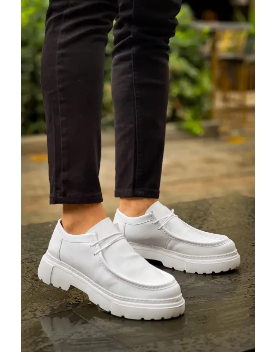 Omarı Yenilikçi Beyaz Erkek Ayakkabısı - CBT Castle CH2404