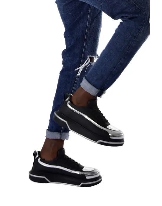 Omarı Erkek Ayakkabı SIYAH/GUMUS