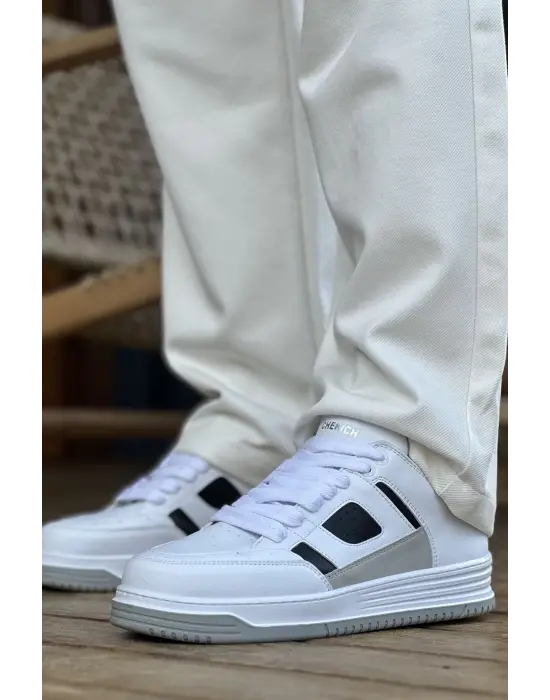 Omarı Erkek Spor Ayakkabı Beyaz Siyah