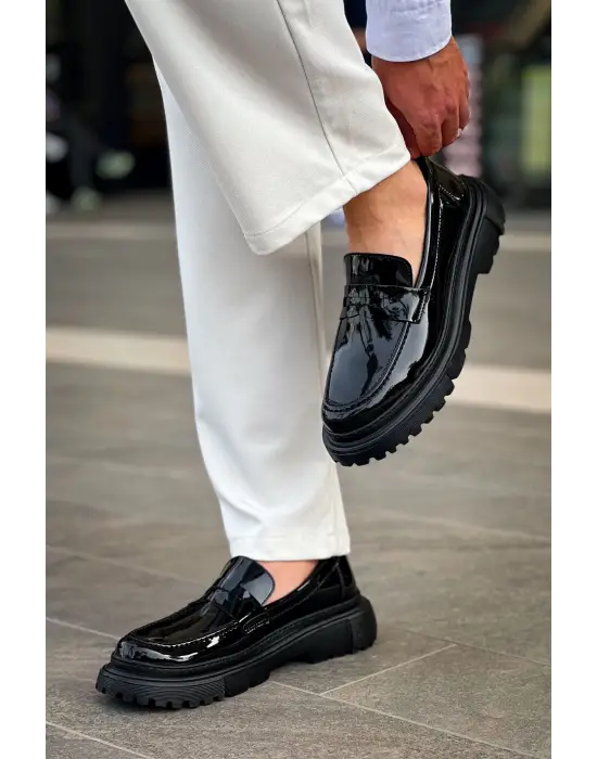 Omarı Şık ve Tarz Erkek Siyah Ayakkabı