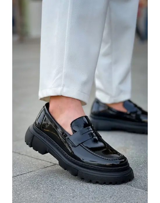 Omarı Şık ve Tarz Erkek Siyah Ayakkabı