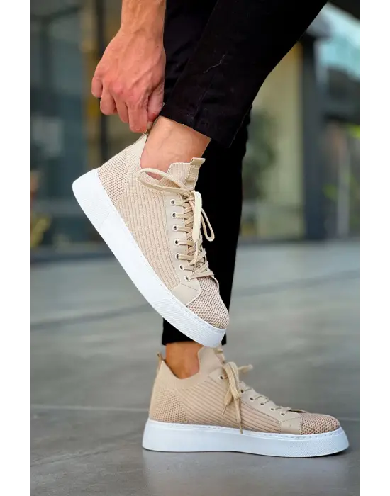 Omarı Şık ve Rahat Bej Erkek Ayakkabı