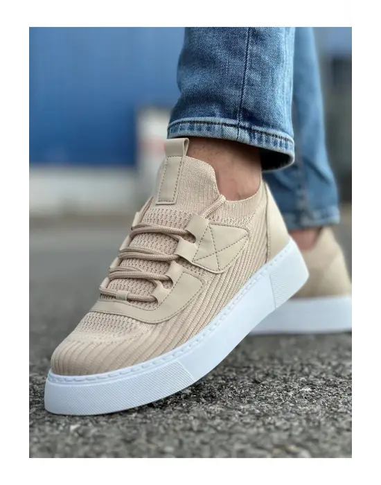 Omarı Erkek Bej Topuklu Ayakkabı