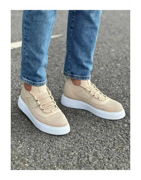 Omarı Erkek Bej Topuklu Ayakkabı