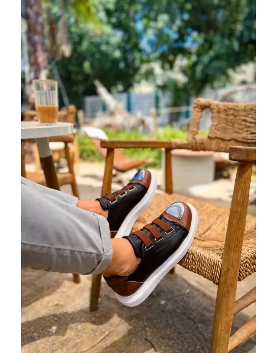 CH251 - GBT Mirror Furry Erkek Ayakkabı SIYAH/TABA