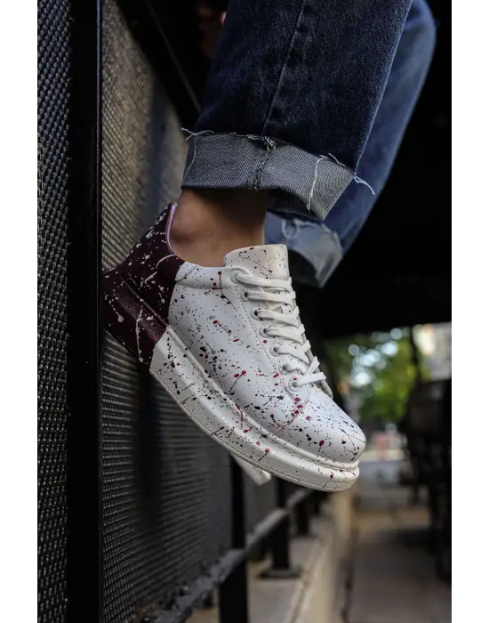 Omarı KIRMIZI/SIYAH/MOR SPLUSH Erkek Ayakkabısı - Modern Tasarım