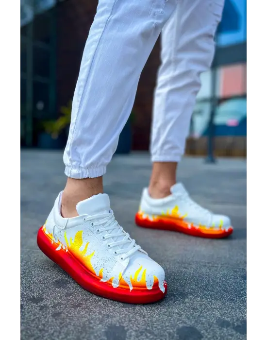 Omarı CBT Pittura Erkek Ayakkabı Kırmızı Alev Sezonun Trendi