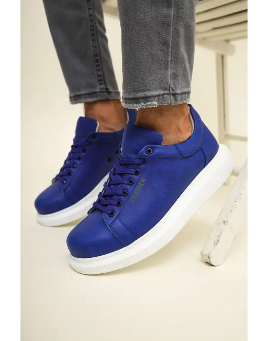Sofistike Erkek Ayakkabı Eşsiz Mavi