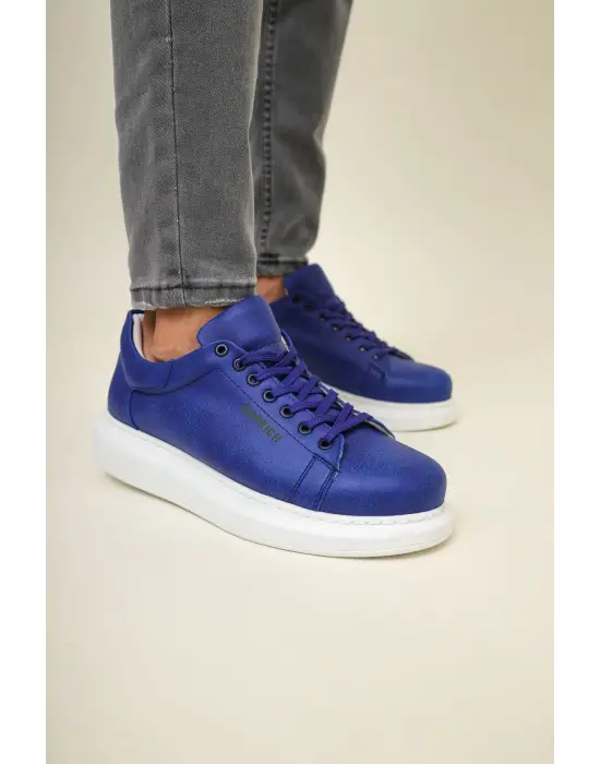 Sofistike Erkek Ayakkabı Eşsiz Mavi