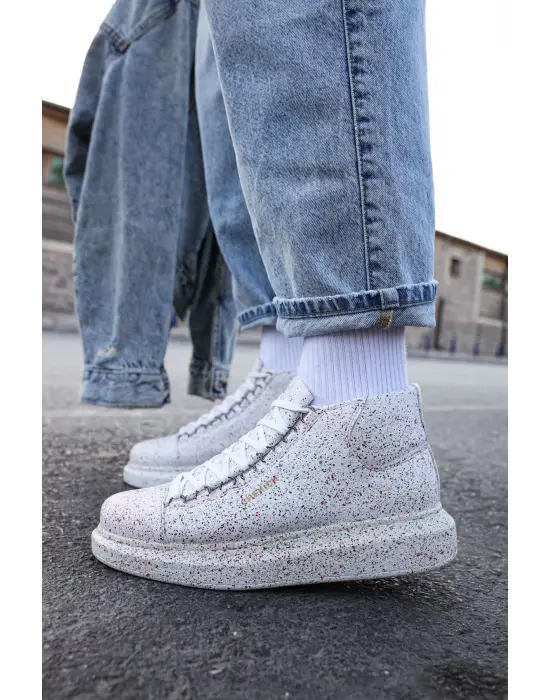 Omarı Hafif ve Şık Kırmızı & Yeşil Erkek Ayakkabı