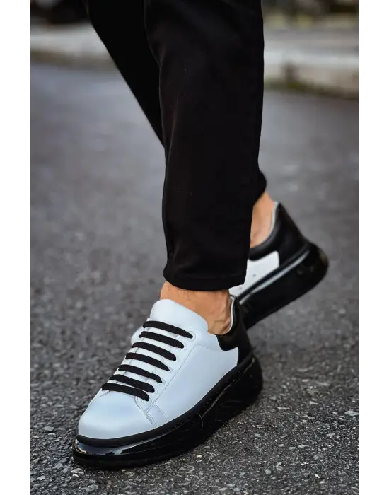 CH295 - CST Sollıevo Erkek Ayakkabı BEYAZ/SIYAH