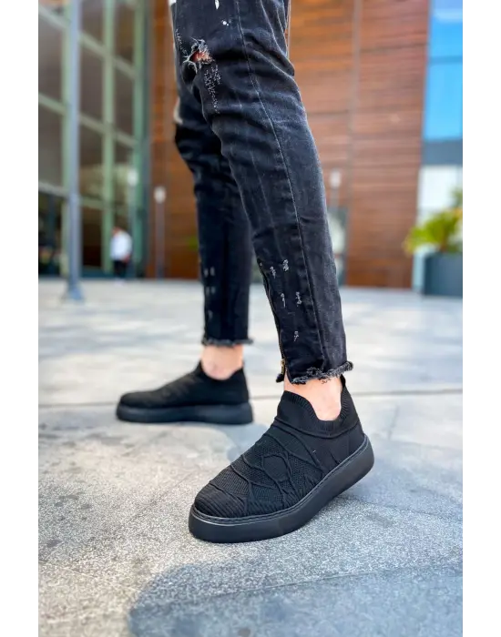 Omarı Şık ve Rahat Erkek Siyah Ayakkabı