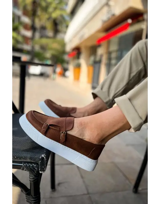 Omarı Hafif ve Şık Taba Renkli Erkek Ayakkabı