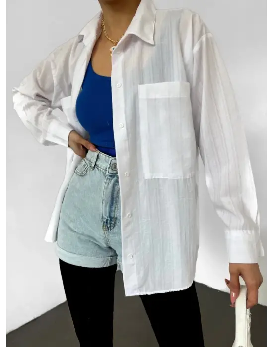 Omarı Şıklığı ve Konforu Bir Arada Sunan Gofre Gömlek