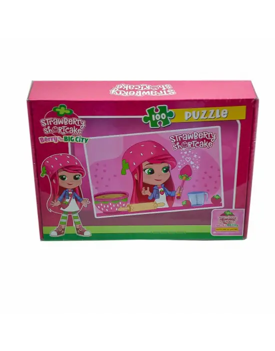Omarı Çilek Kız Parça Kutu Puzzle - Eğlenceli ve Renkli Tasarım