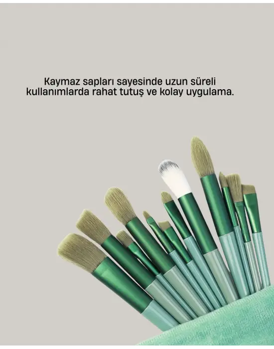Cilt Dostu Profesyonel Makyaj Fırça Seti Pudra Ve Fondöten İçin Uygun