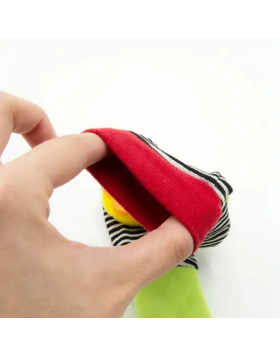 Omarı Renkli Çıngıraklı Bileklikli Çorap Seti