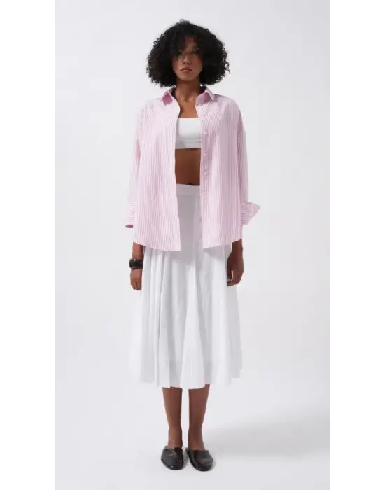 Omarı Çizgili Basic Gömlek - Şıklıkta Sadeliğin Anahtarı