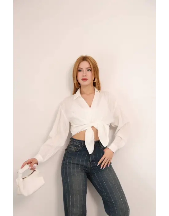 Omarı Şık Çizgili Gömlek Modelleri