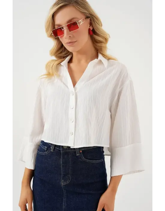 Cool Çizgili Oversize Gömlek