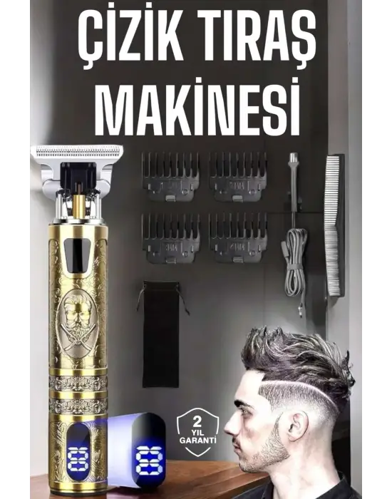 Çizik Tıraş Makinesi Şarjlı Paslanmaz Çelik Bıçaklı Uzun Ömürlü