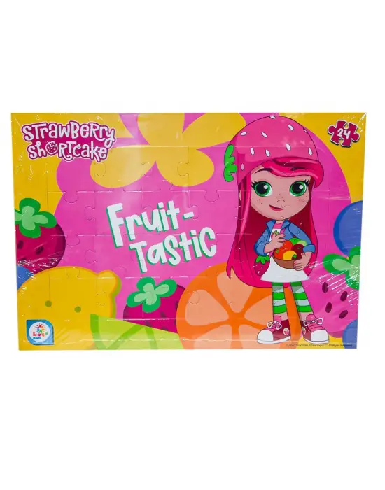Omarı Eğlenceli 24 Parça Çilek Kız Puzzle Seti