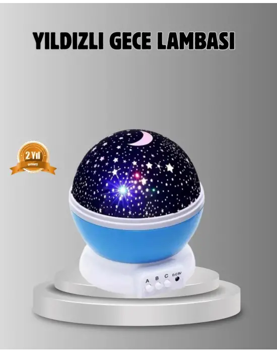 Çocuk Gece Lambası 6 Modlu Renkli Led Enerji Tasarruflu Masal Işığı