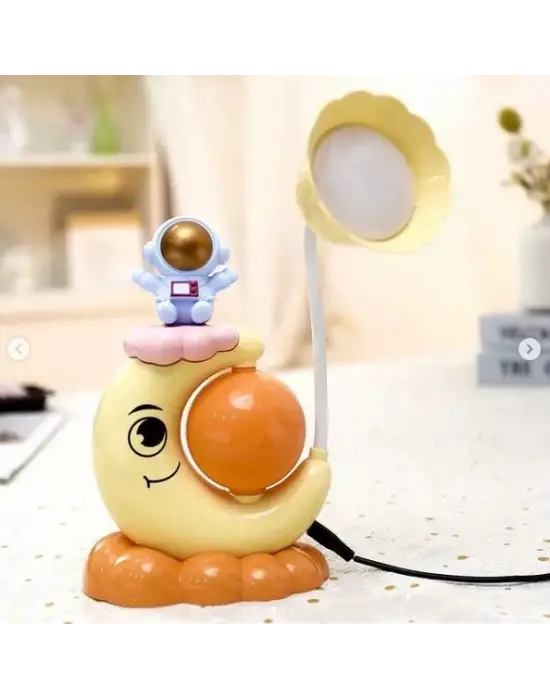 Çocuk Odası Ay Ve Astronot Desenli Gece Lambası