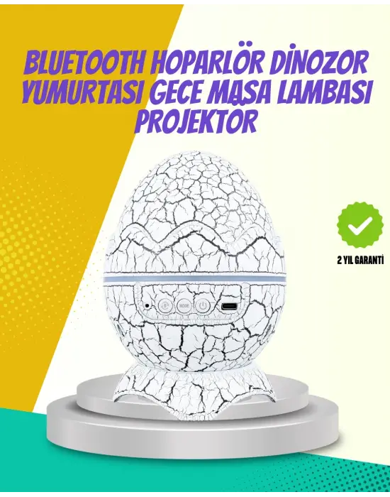 Çocuk Odası İçin Galaxy Projektör + Beyaz Gürültü + Uzaktan Kumandalı